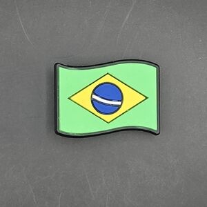 (5/$15) Brazil Flag Croc Charm